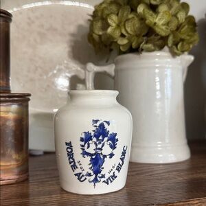 French Dijon Poupon Mustard Jar